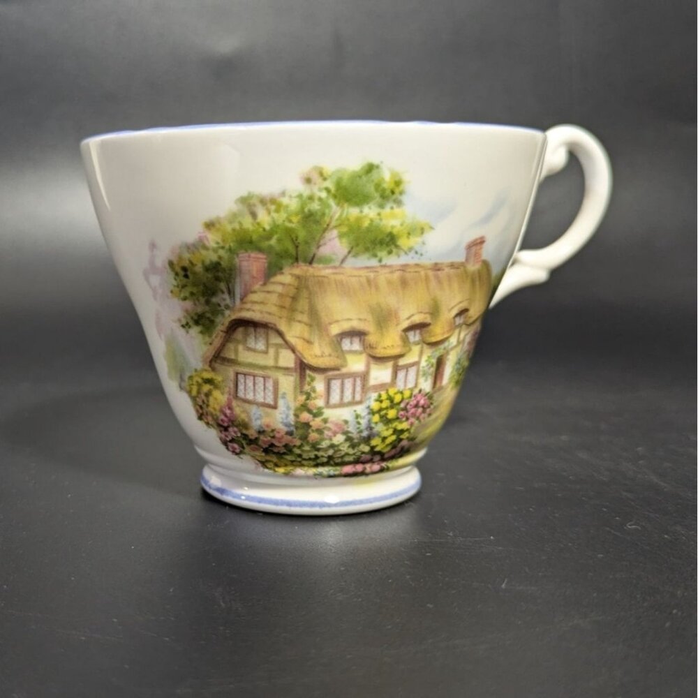 Allyn Nelson Fine Bone China Cottage Teacup Floral Cottage England Vintage